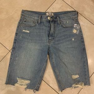 free people mid rise mid thigh shorts